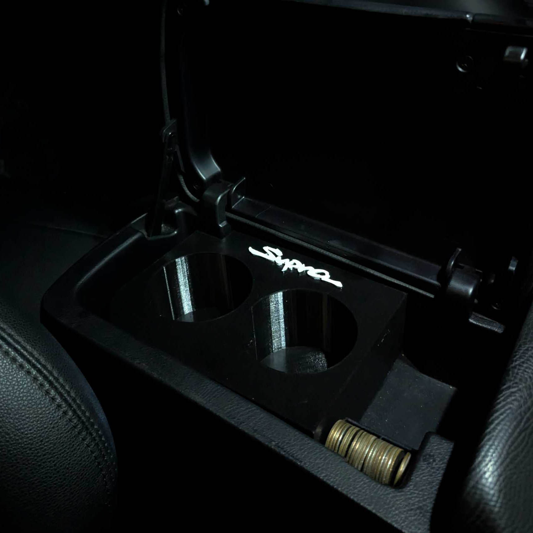 MK4 Supra cupholder view 2